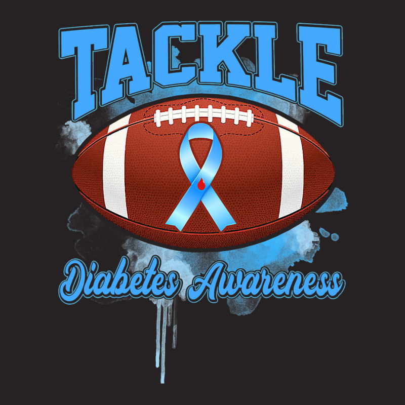 Diabetes Diabetic Tackle Football Blue Ribbon 109 Diabetes Awareness Vintage Cap by peafowl | Artistshot