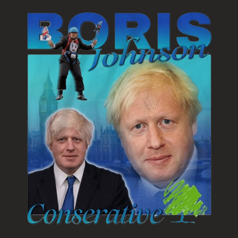 Boris Johnson, Conservative, Boris Johnson Vintage, Boris Johnson Pain Ladies Fitted T-Shirt by cm-arts | Artistshot