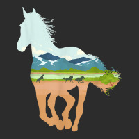 Horse Print With Landscape Horse Lover, Animal Horse Exclusive T-shirt | Artistshot