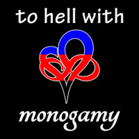 To Hell With Monogamy - Infinite Love Heart Polygamy Flag Adjustable Cap | Artistshot