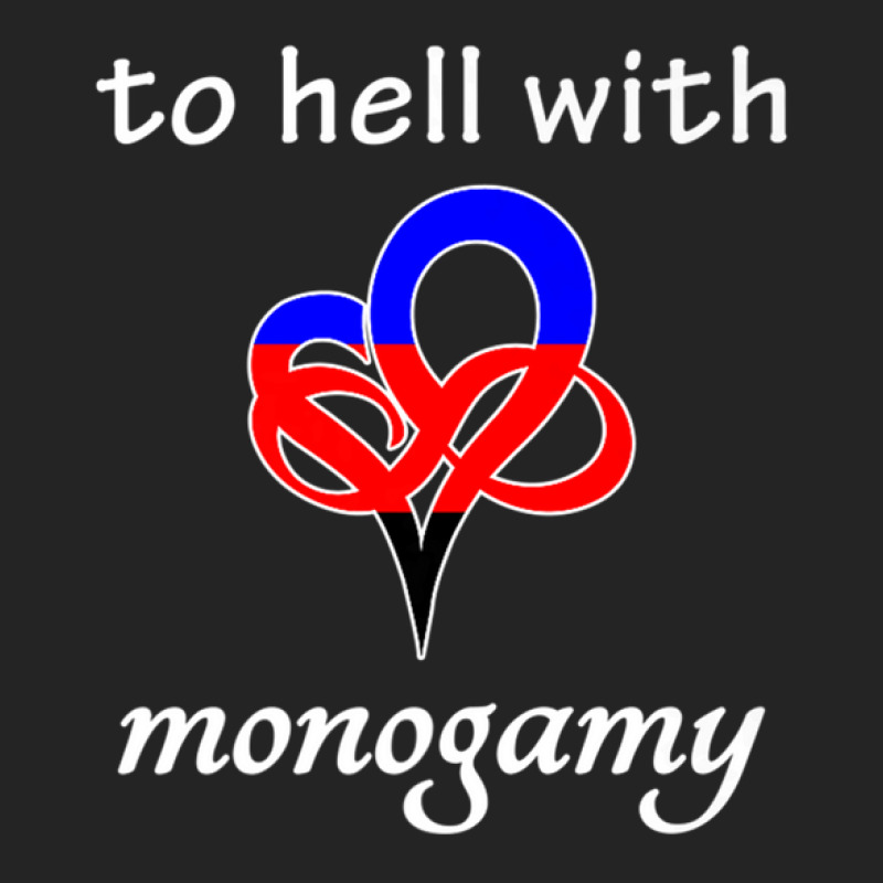 To Hell With Monogamy - Infinite Love Heart Polygamy Flag 3/4 Sleeve Shirt by BrianJolane | Artistshot