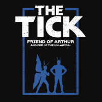 The Tick Friend Of Arthur Vintage Silhouette Crop Top | Artistshot