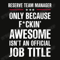 Gift For F Ckin' Awesome Reserve Team Manager Scorecard Crop Tee | Artistshot