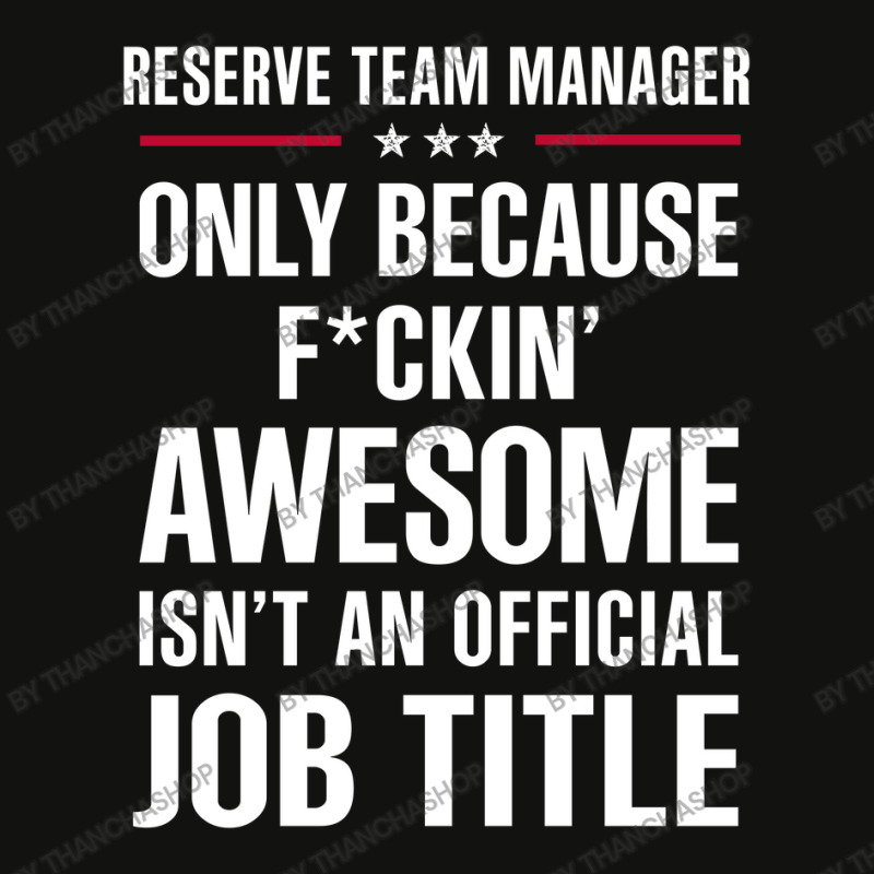 Gift For F Ckin' Awesome Reserve Team Manager Scorecard Crop Tee by thanchashop | Artistshot