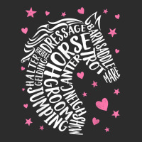 Horse Typography Word Art Girls Horseback Riding Equestrian Love Exclusive T-shirt | Artistshot