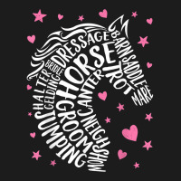 Horse Typography Word Art Girls Horseback Riding Equestrian Love Hoodie & Jogger Set | Artistshot