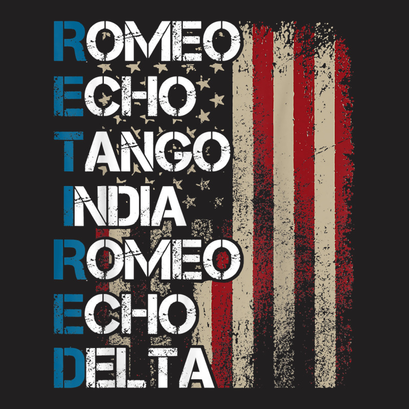 Phonetic Alphabet Retired Veteran Retirement Army Military T-shirt | Artistshot