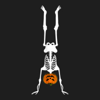 Skeleton Pumpkin Handstand Gymnastics Halloween Classic T-shirt | Artistshot