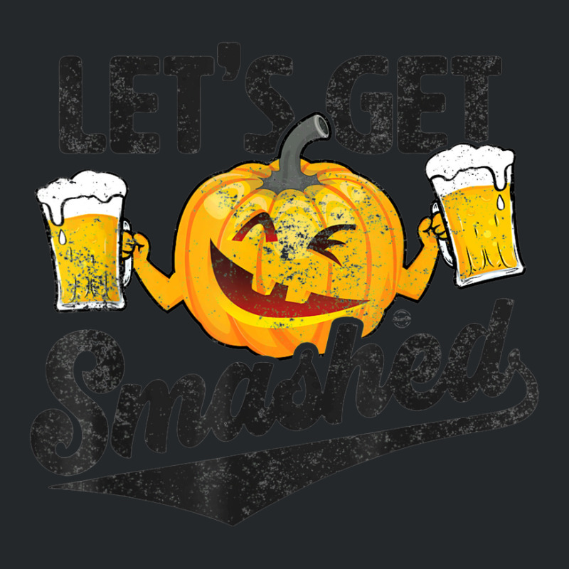 Lets Get Smashed Funny Pumpkin Beer Halloween Crewneck Sweatshirt by Premium | Artistshot