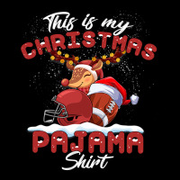 Football This Is My Christmas Pajama Football Christmas Light 364 V-neck Tee | Artistshot