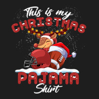 Football This Is My Christmas Pajama Football Christmas Light 364 Classic T-shirt | Artistshot