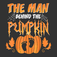 The Man Behind The Pumpkin Baby Dad Soon Halloween Pregnancy Baby Bodysuit | Artistshot