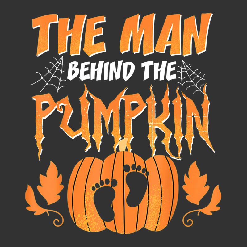 The Man Behind The Pumpkin Baby Dad Soon Halloween Pregnancy Baby Bodysuit | Artistshot