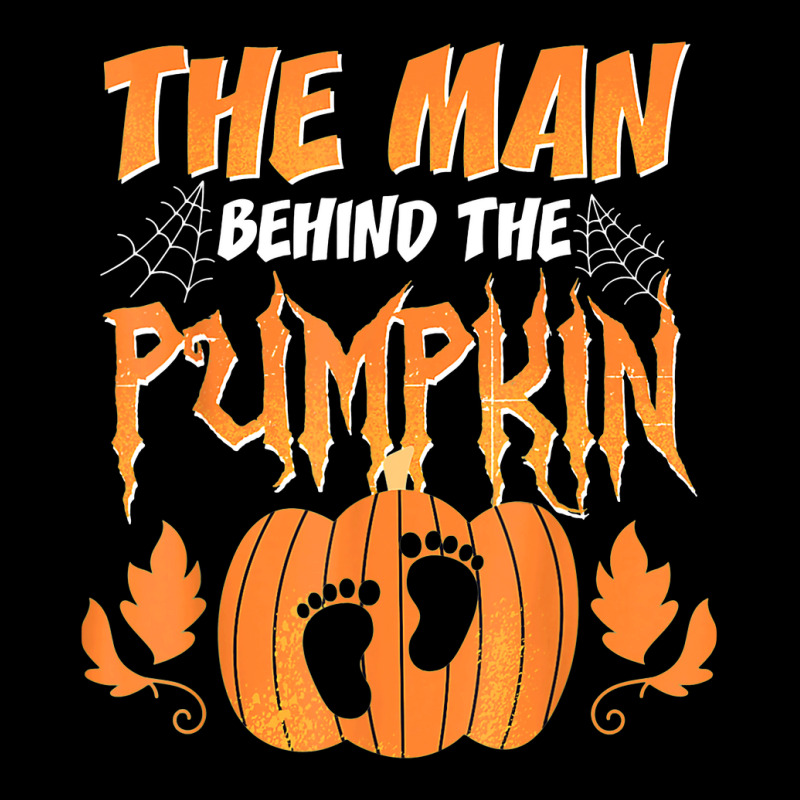 The Man Behind The Pumpkin Baby Dad Soon Halloween Pregnancy Long Sleeve Baby Bodysuit | Artistshot