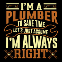 Im A Plumber To Save Time Lets Just Assume Im Always Right Women's V-neck T-shirt | Artistshot