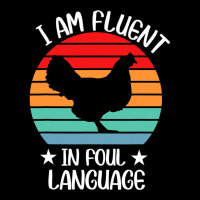 I’m Fluent In Fowl Language Farm Life Crazy Chicken Lady Fun Cropped Hoodie | Artistshot