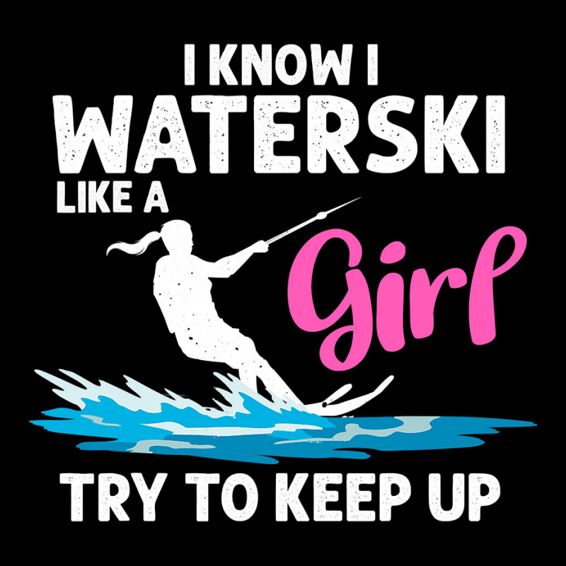 Funny Water Ski Designs For Women Girls Water Skier Athletes Women's V-Neck T-Shirt by cm-arts | Artistshot