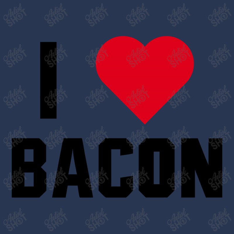 I Love Bacon Ladies Denim Jacket by designby21 | Artistshot