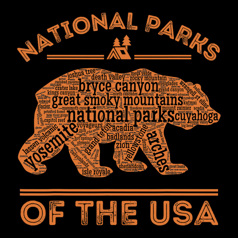 National Parks Bear Hiking Travel Camping Outdoors Retro Usa Kids Cap | Artistshot