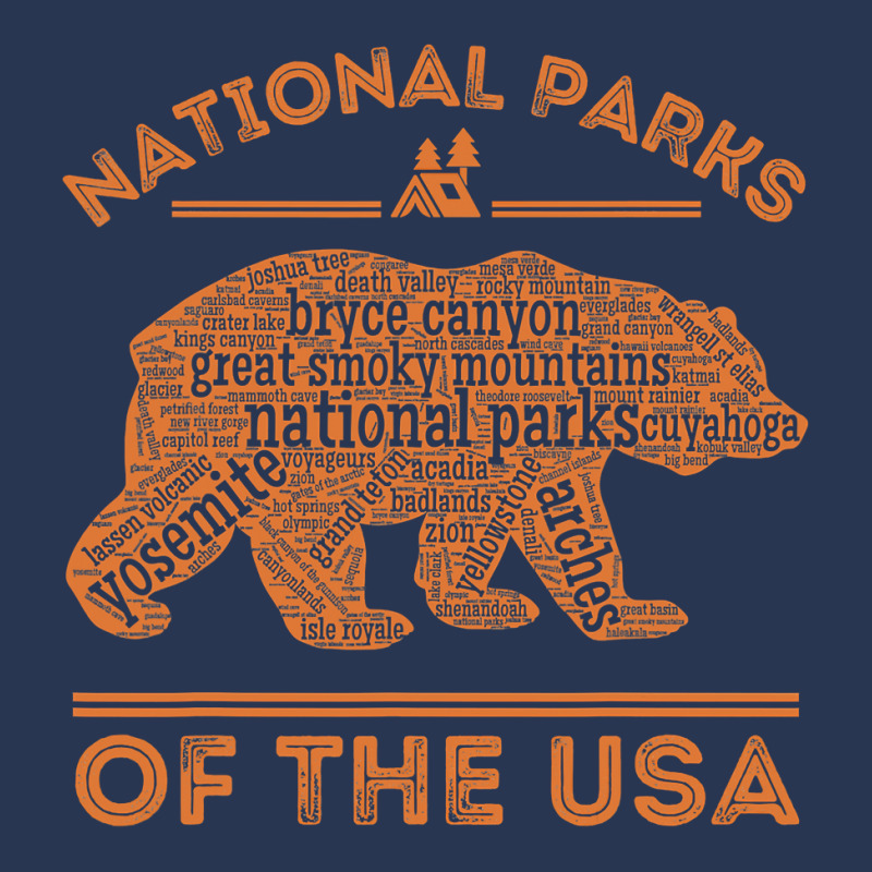 National Parks Bear Hiking Travel Camping Outdoors Retro Usa Men Denim Jacket | Artistshot