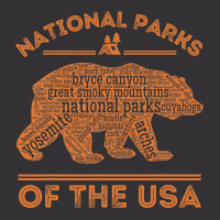 National Parks Bear Hiking Travel Camping Outdoors Retro Usa Vintage Hoodie And Short Set | Artistshot