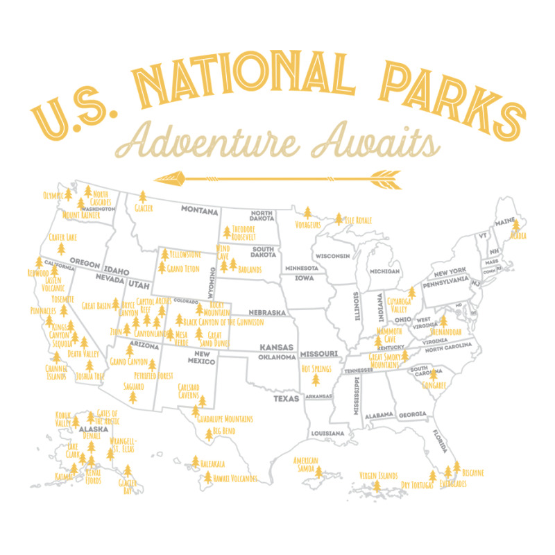 National Parks Hoodie Map Camping Twomen Men Hiking Sticker | Artistshot