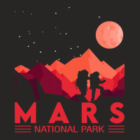 Red Mars Planet  Space National Park  Funny Mars Ladies Fitted T-shirt | Artistshot