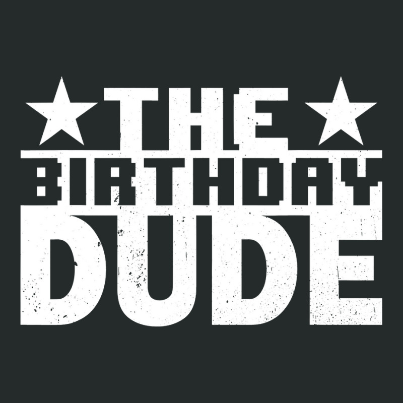 Birthday Dude Graphic Novelty Women's Triblend Scoop T-shirt by cm-arts | Artistshot