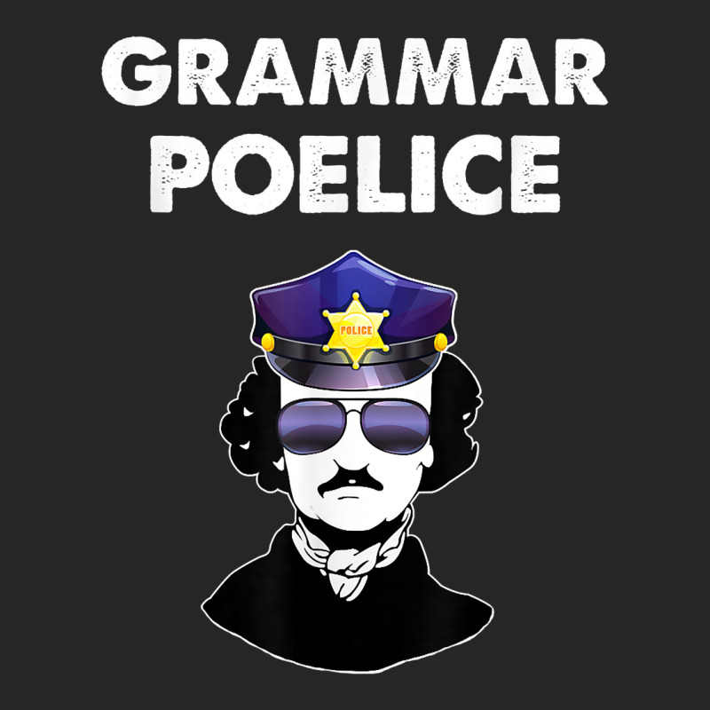 Poe Grammar Police English Teacher Gift Ladies Fitted T-Shirt by LorettaSharron | Artistshot