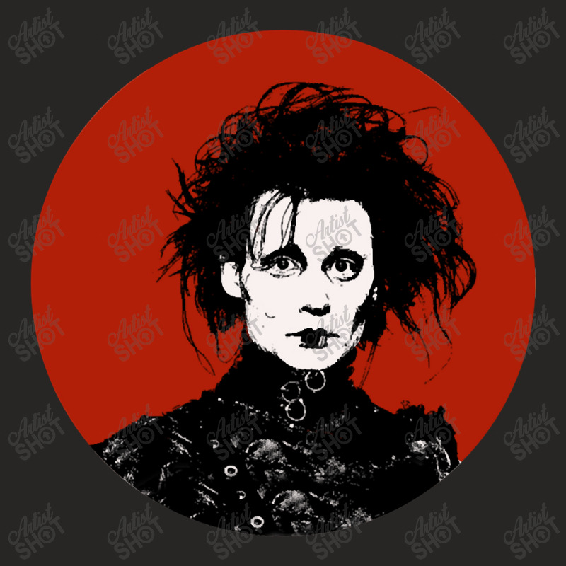 Art Character Scissorhands Mens Funny Ladies Fitted T-Shirt by ArtistLisa | Artistshot