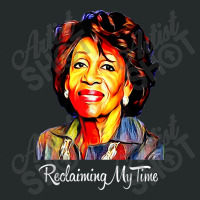 Black History Month  Reclaiming My Time Maxine Waters Painting Women's Triblend Scoop T-shirt | Artistshot