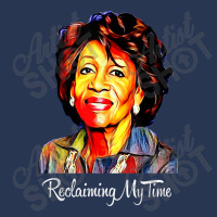 Black History Month  Reclaiming My Time Maxine Waters Painting Ladies Denim Jacket | Artistshot