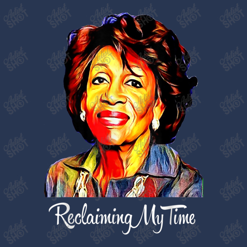 Black History Month  Reclaiming My Time Maxine Waters Painting Ladies Denim Jacket by TyrellDesign | Artistshot