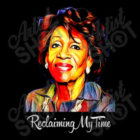 Black History Month  Reclaiming My Time Maxine Waters Painting Women's V-neck T-shirt | Artistshot