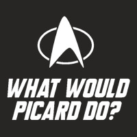 What-would-picard-do Ladies Fitted T-shirt | Artistshot