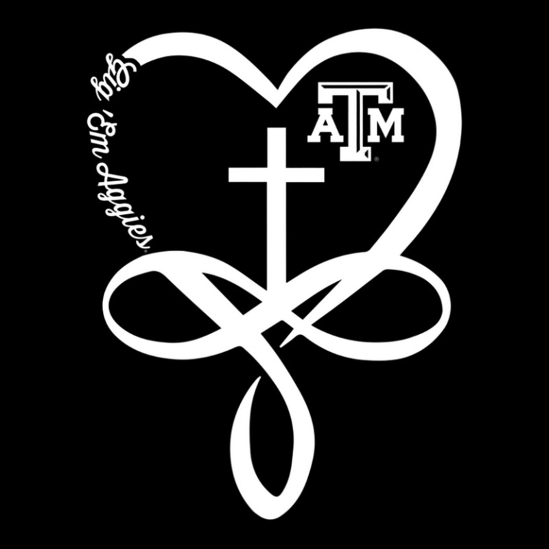 Texas A&m Aggies Heart Infinity God Apparel Adjustable Cap by AngelaMaria | Artistshot