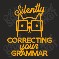 Silently Correcting Your Grammar Ladies Fitted T-shirt | Artistshot