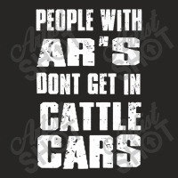 People With Ar's Don'gein Cattle Cars Games Characters Ladies Fitted T-shirt | Artistshot