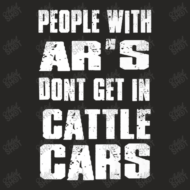 People With Ar's Don'gein Cattle Cars Games Characters Ladies Fitted T-Shirt by KhalilDesign | Artistshot