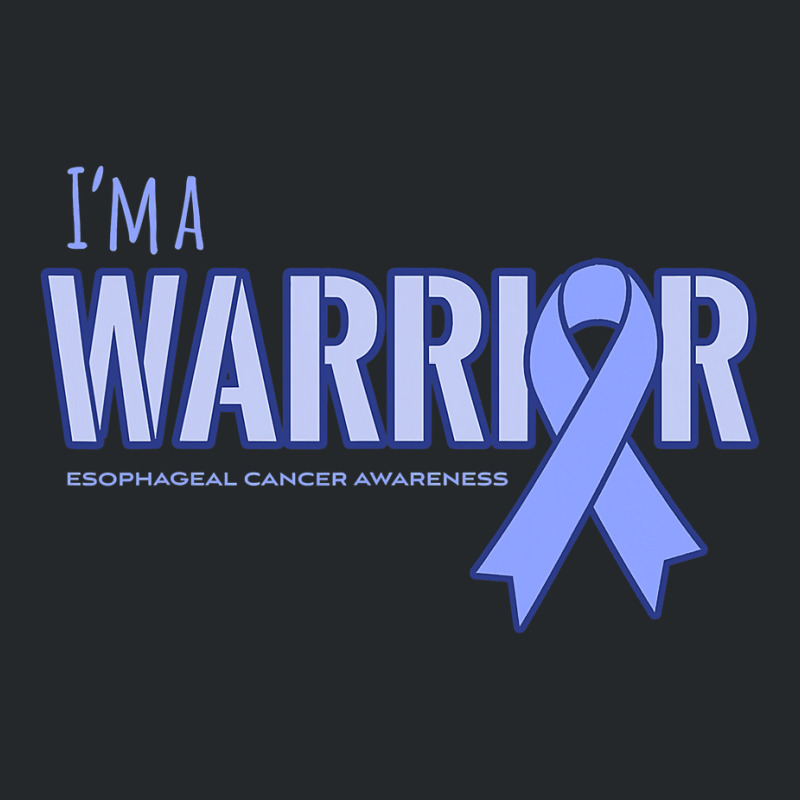 I'm A Warrior Esophageal Cancer Awareness Crewneck Sweatshirt by cm-arts | Artistshot