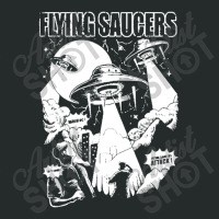 Flying Saucers Alien Invasion Women's Triblend Scoop T-shirt | Artistshot