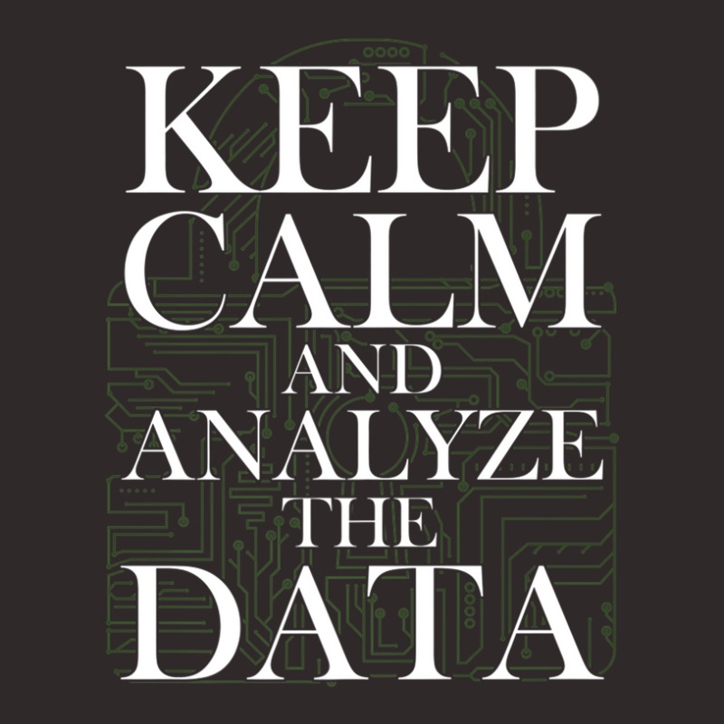 Data Analyst Keep Calm And Analyze Data Scientist Analytics Racerback Tank by TimothyBlakney | Artistshot