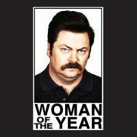 Woman Of The Year - Ron Swanson T-shirt | Artistshot