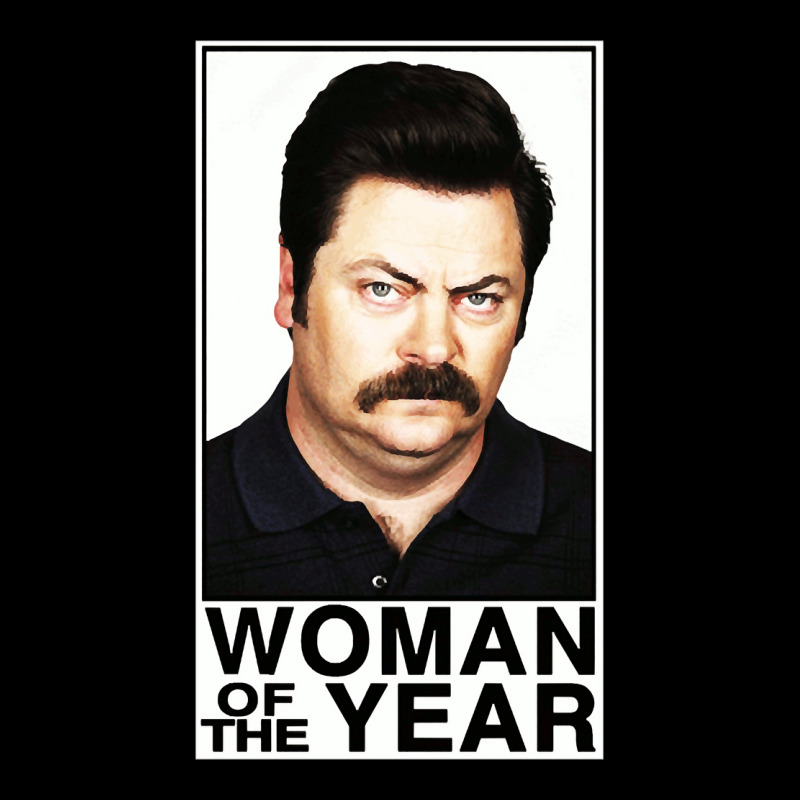 Woman Of The Year - Ron Swanson Long Sleeve Shirts | Artistshot