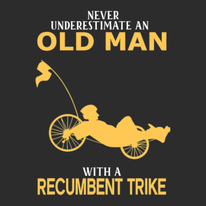 Never Underestimate Old Man With Recumbent Trike Exclusive T-shirt by cm-arts | Artistshot