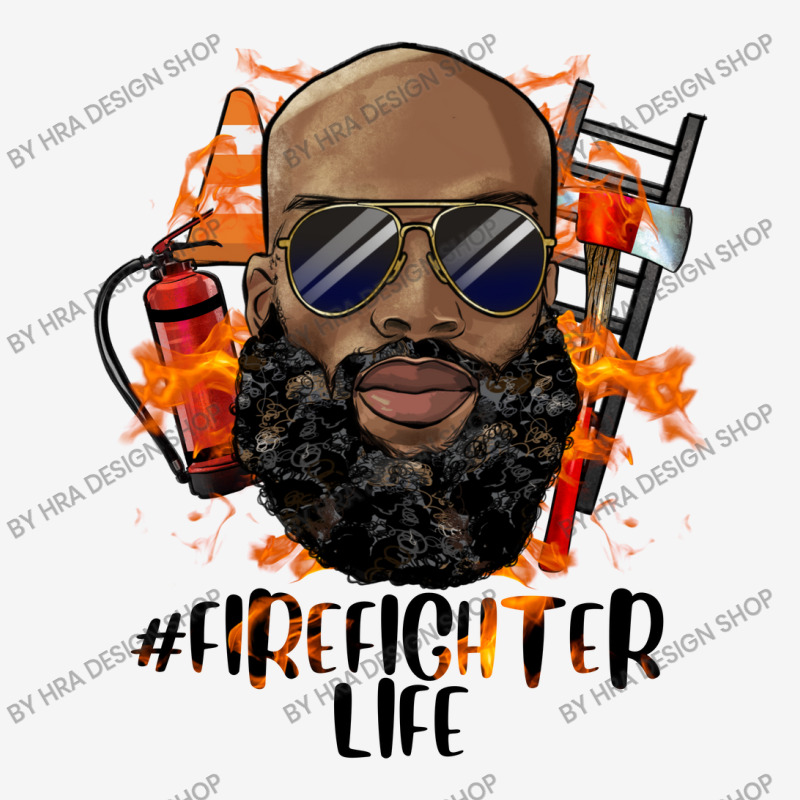 Bald Black Man Firefighter Life Travel Mug | Artistshot