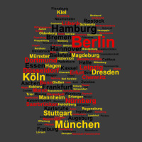 Germany Map Silhouette Towns Cities Flag Berlin Travel Men's Polo Shirt | Artistshot