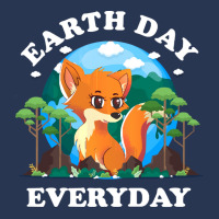 Fox Earth Day Everyday T  Shirt Earth Day Everyday Fox Animal Nature P Ladies Denim Jacket | Artistshot