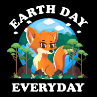 Fox Earth Day Everyday T  Shirt Earth Day Everyday Fox Animal Nature P Maternity Scoop Neck T-shirt | Artistshot