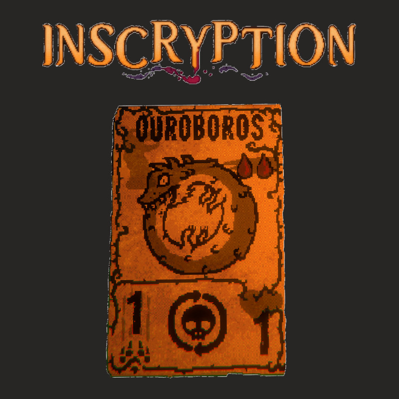 Inscryption Psychological Horror Ouroboros Card Game Halloween Scary S Ladies Fitted T-Shirt by cm-arts | Artistshot